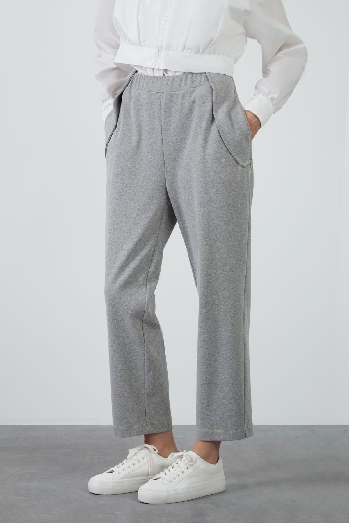 Kontrast Renk Dikişli Eşofman