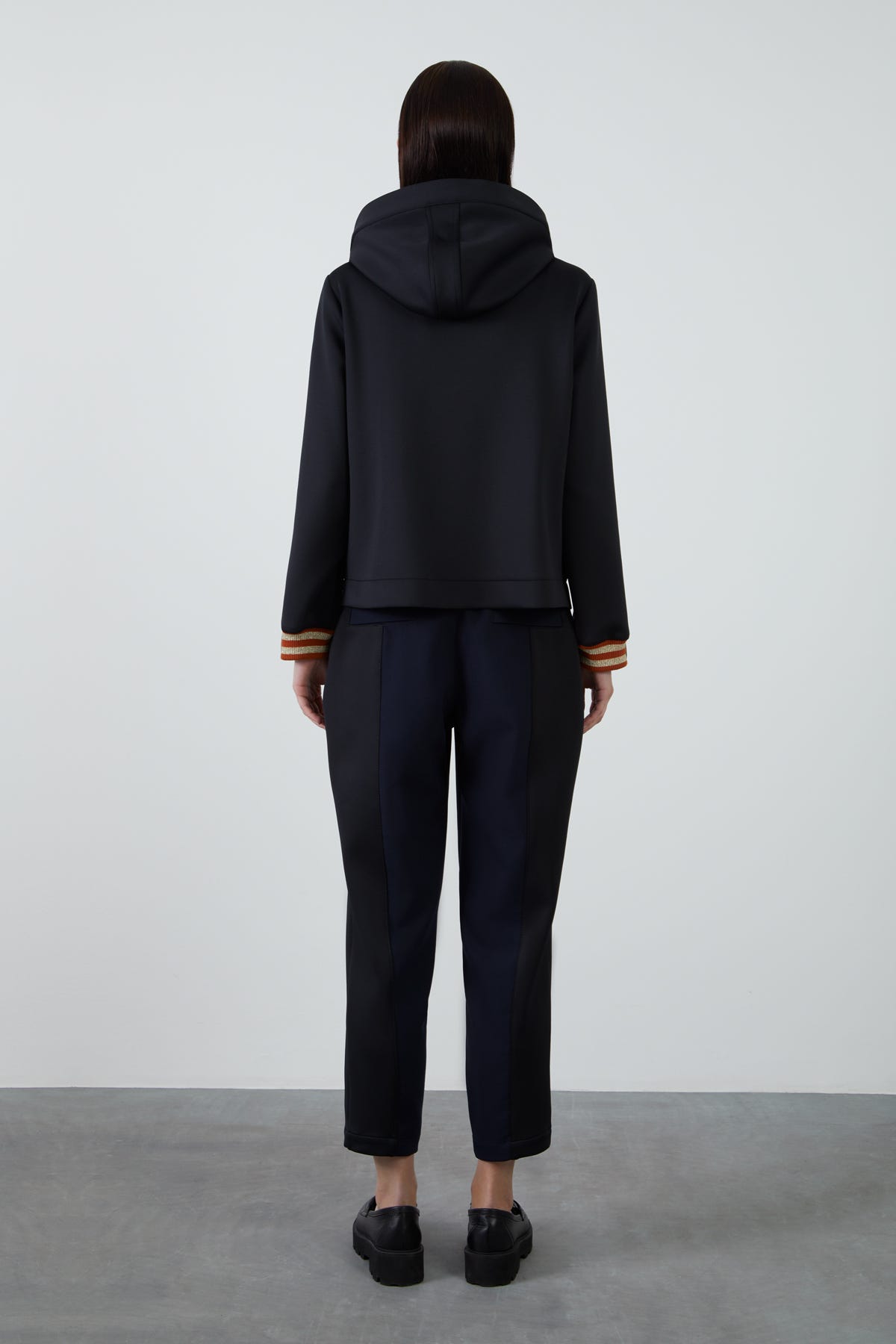 Kuşgözü Detaylı Fermuarlı Sweatshirt