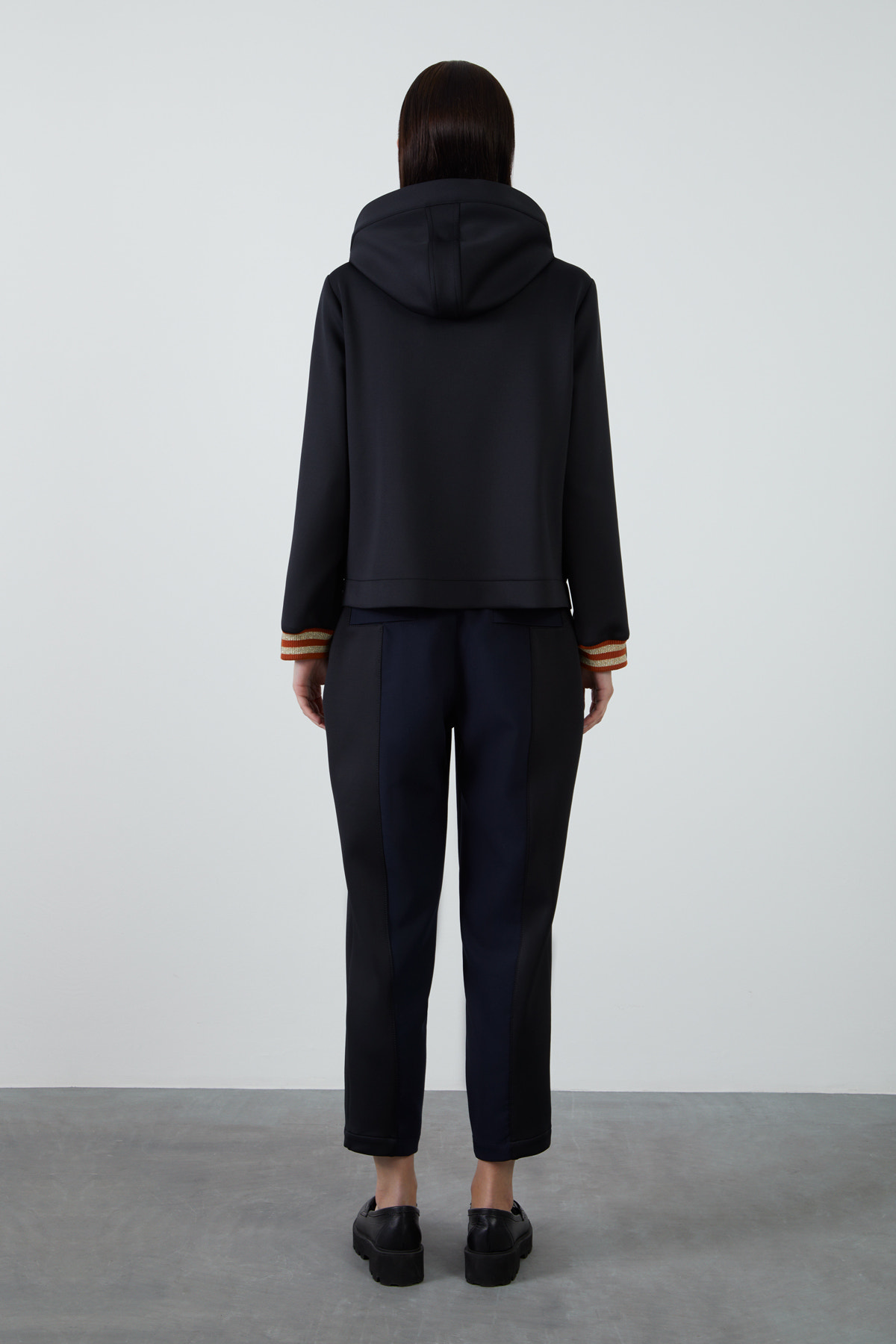 Kuşgözü Detaylı Fermuarlı Sweatshirt