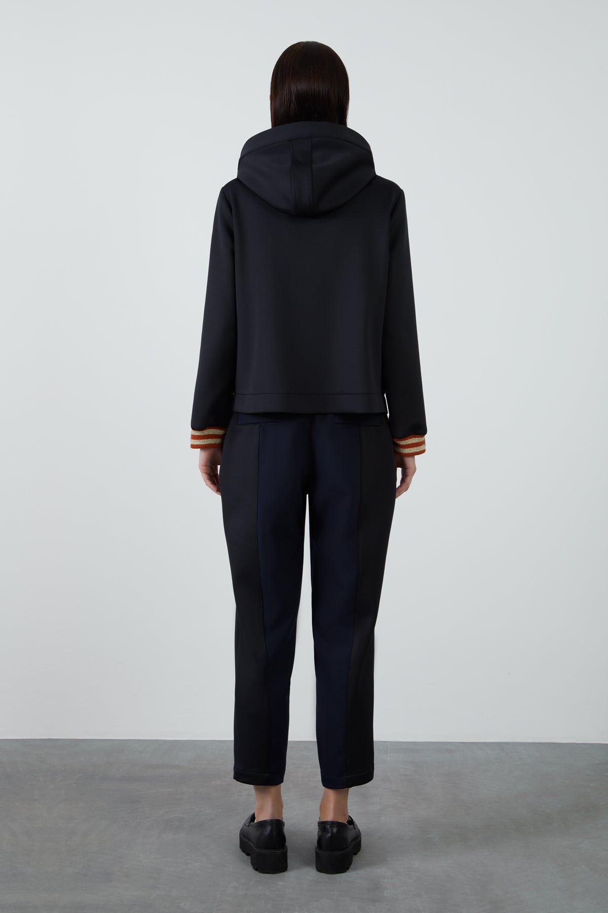 Kuşgözü Detaylı Fermuarlı Sweatshirt