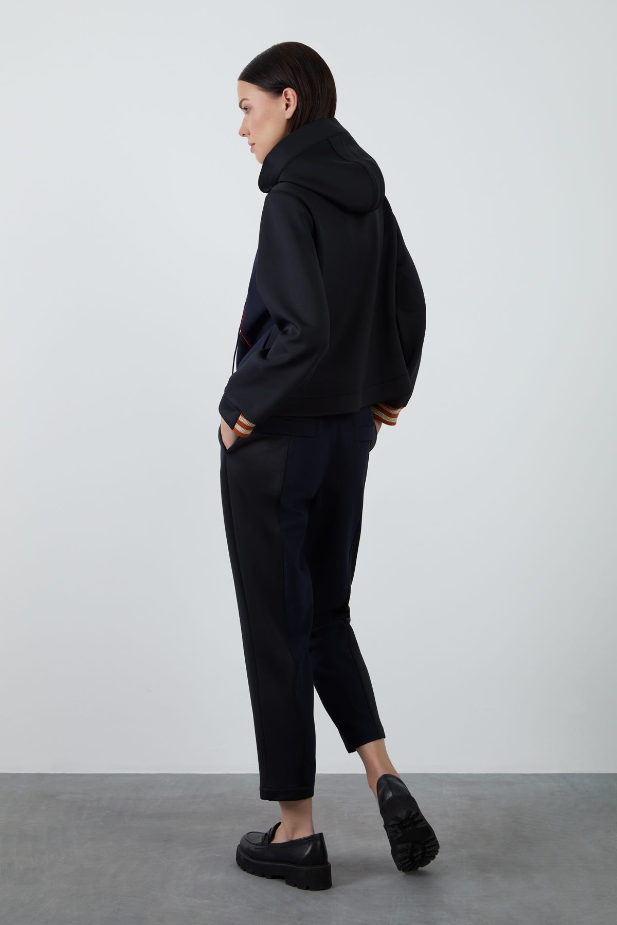 Kuşgözü Detaylı Fermuarlı Sweatshirt