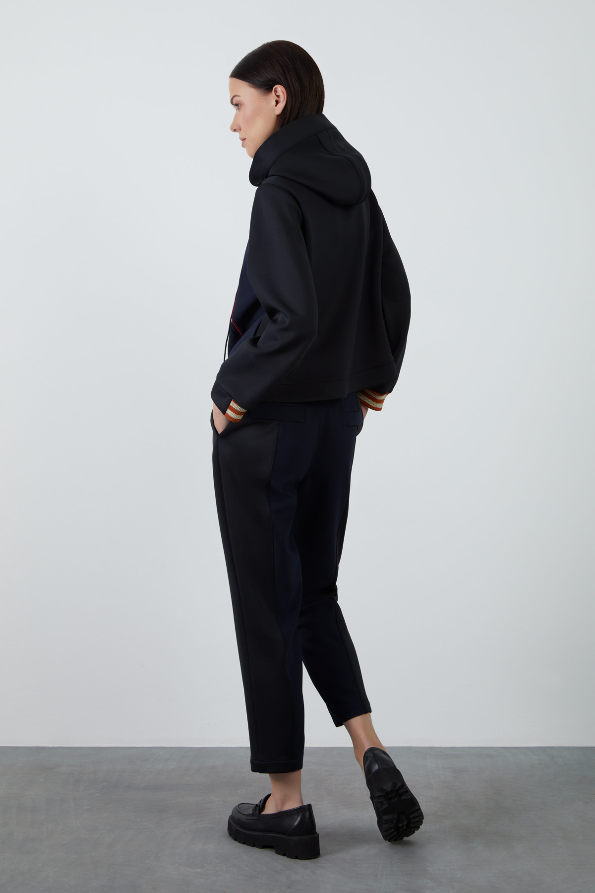 Kuşgözü Detaylı Fermuarlı Sweatshirt