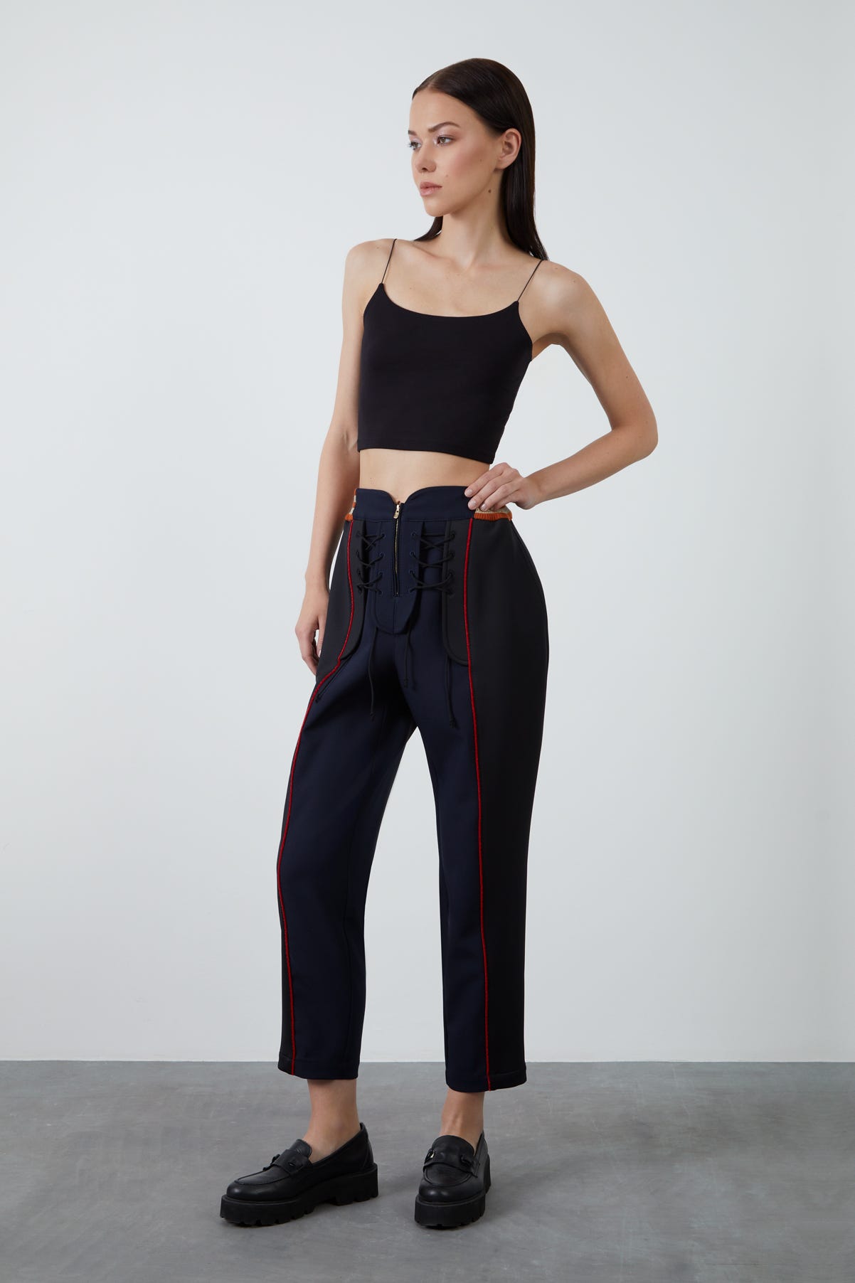 Kuşgözü Detaylı Pantolon