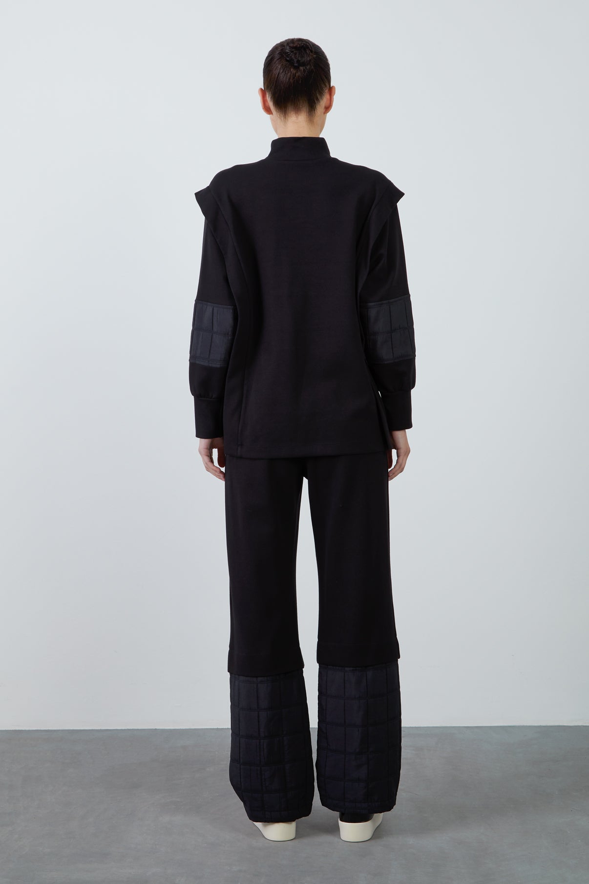 Beli Lastikli Rahat Kesim Örme Haki Eşofman Takımı