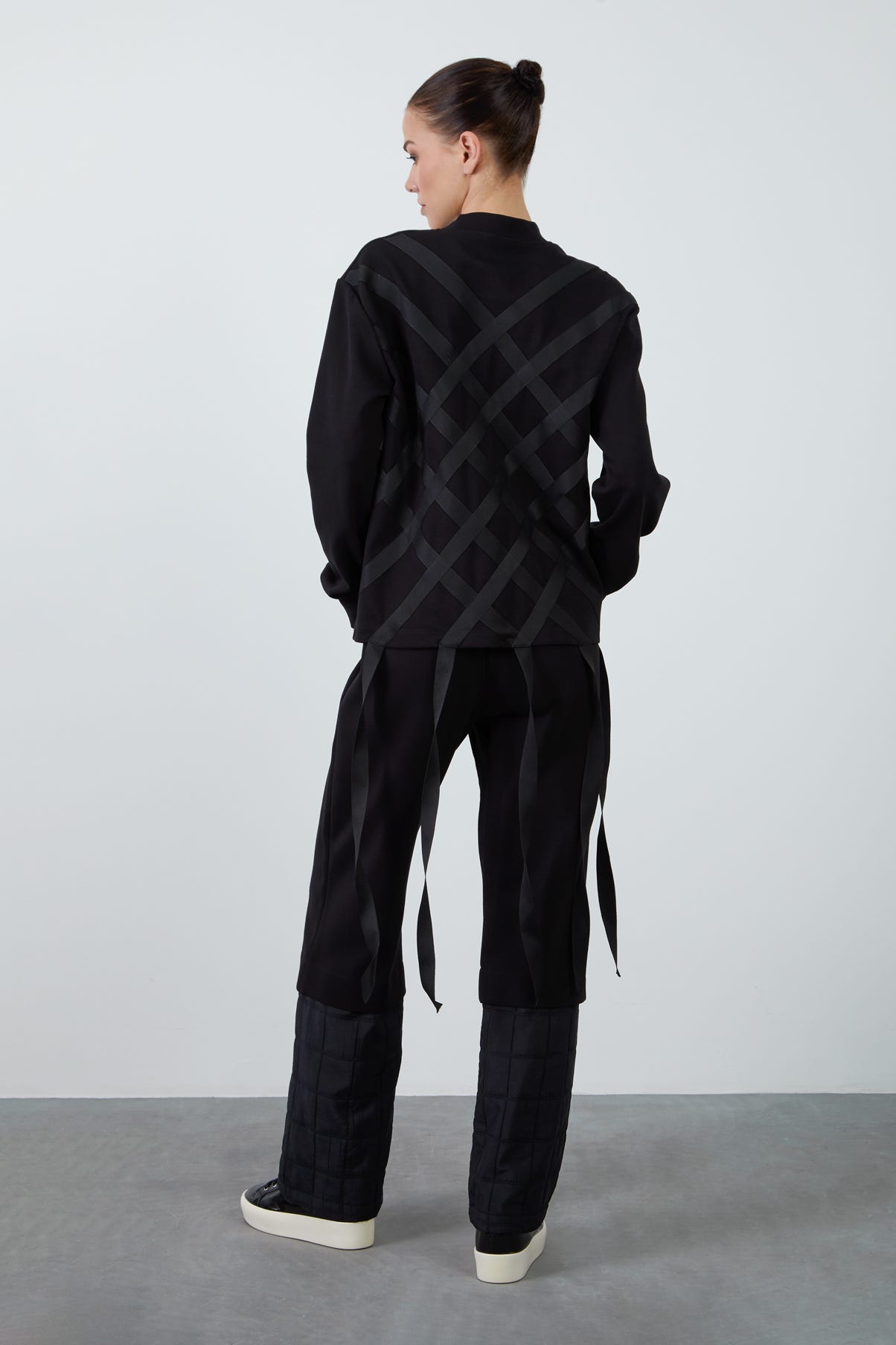 Bisiklet Yakalı Rahat Kesim Sweatshirt