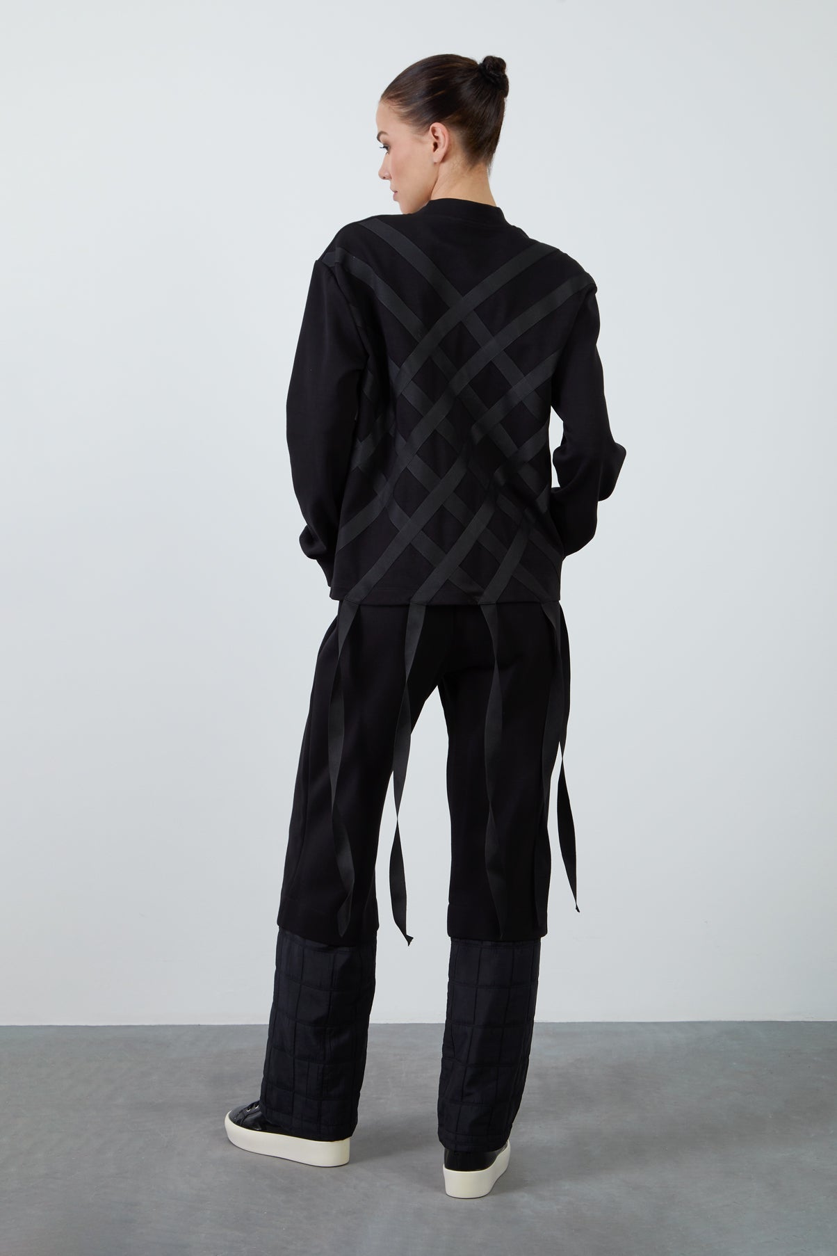 Bisiklet Yakalı Rahat Kesim Sweatshirt