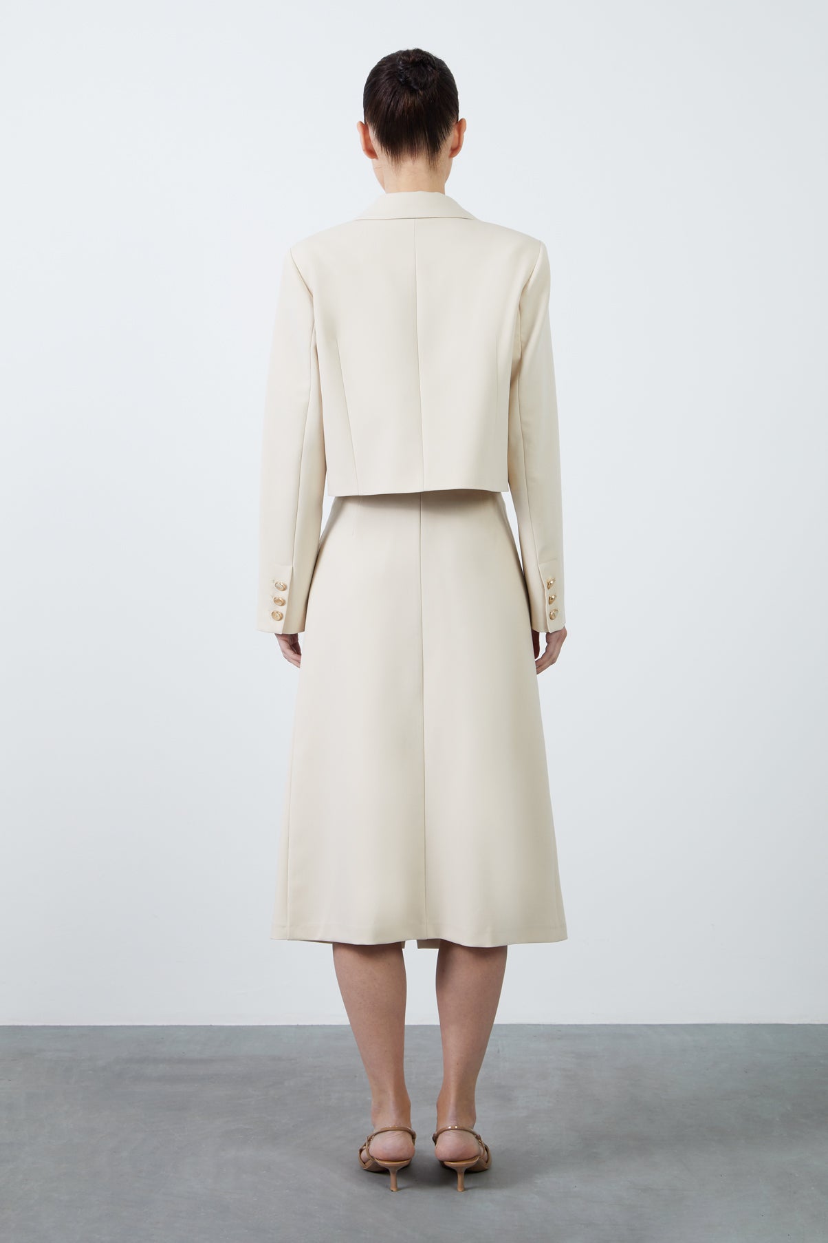 Ceket Ve Midi Boy Etekli Takım