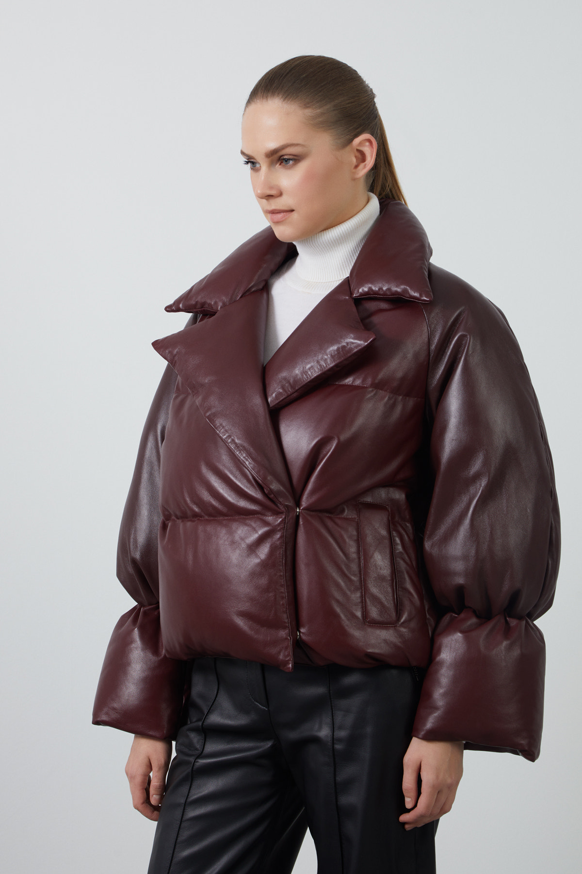 Kaz Tüyü Kısa Mont