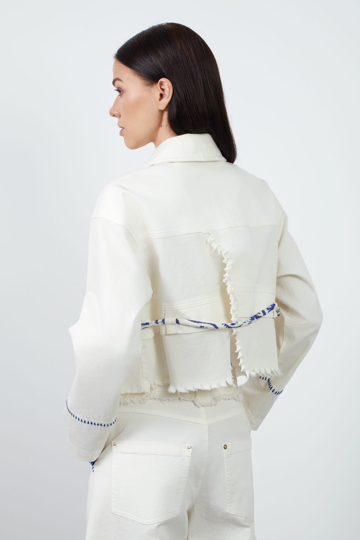 İşleme Detaylı Jean Pantolon