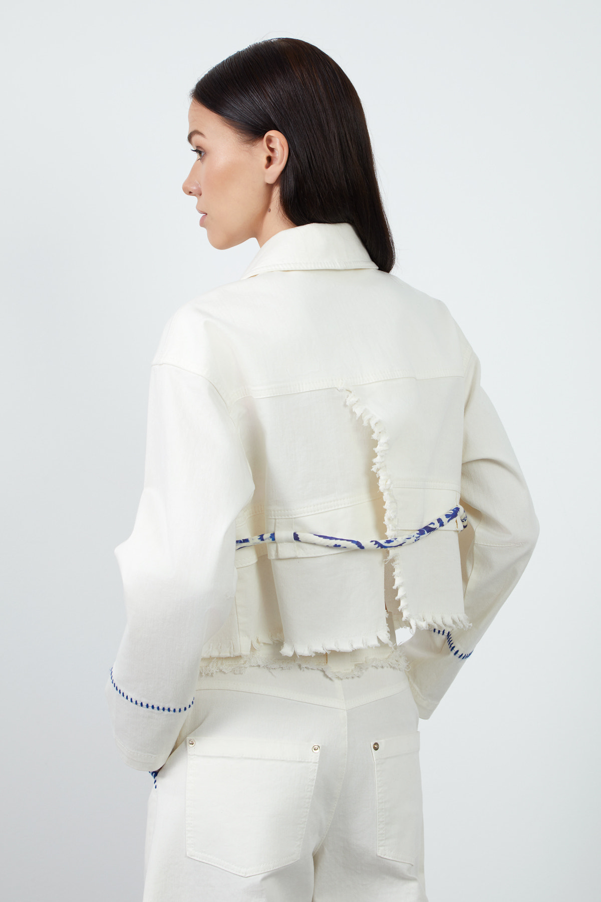 İşleme Detaylı Jean Pantolon