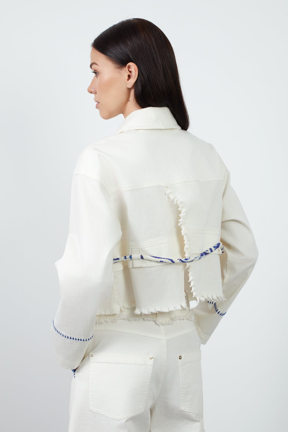 İşleme Detaylı Jean Pantolon