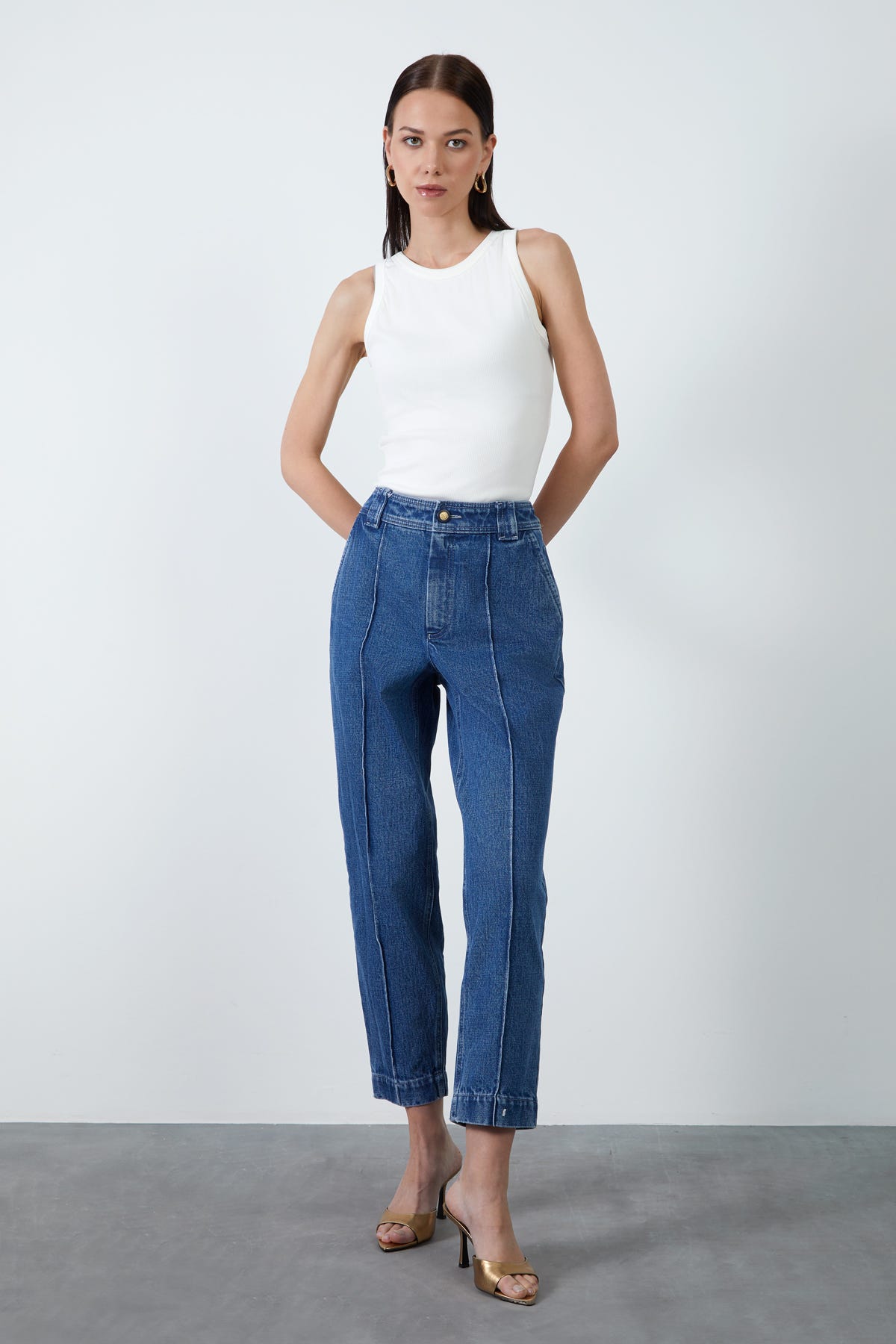 Normal Bel Havuç Jean Pantolon