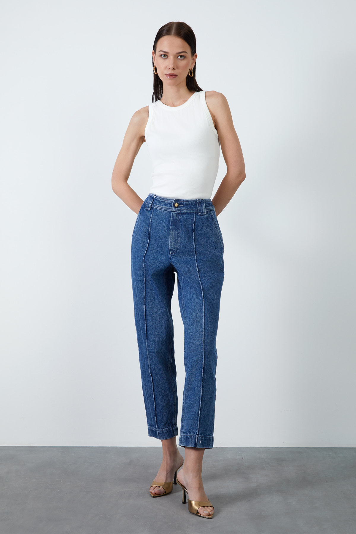 Normal Bel Havuç Jean Pantolon