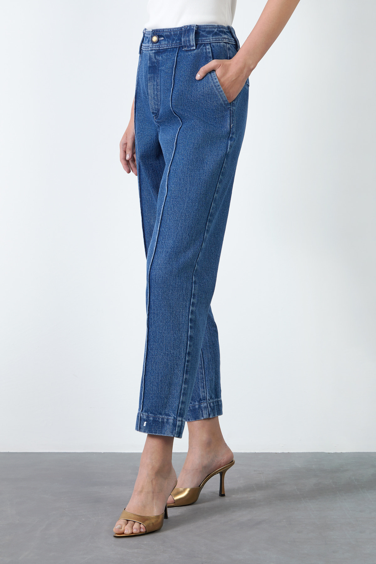 Normal Bel Havuç Jean Pantolon