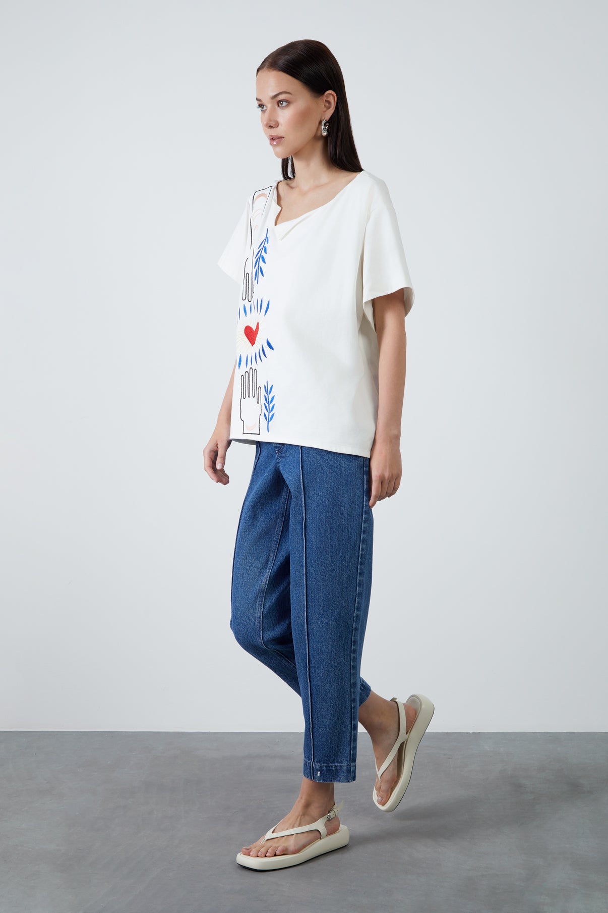 Baskı Detaylı T-shirt