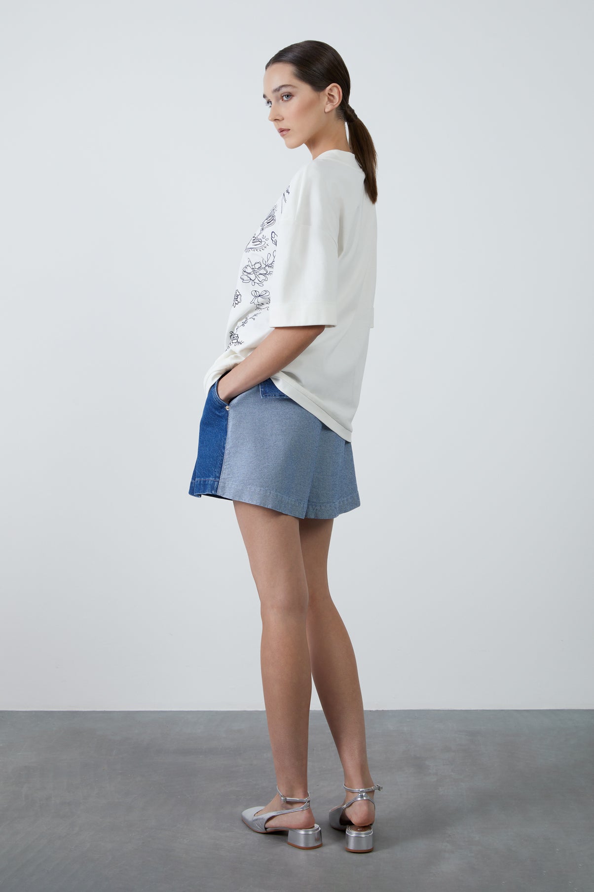 Kuş Baskılı T-shirt