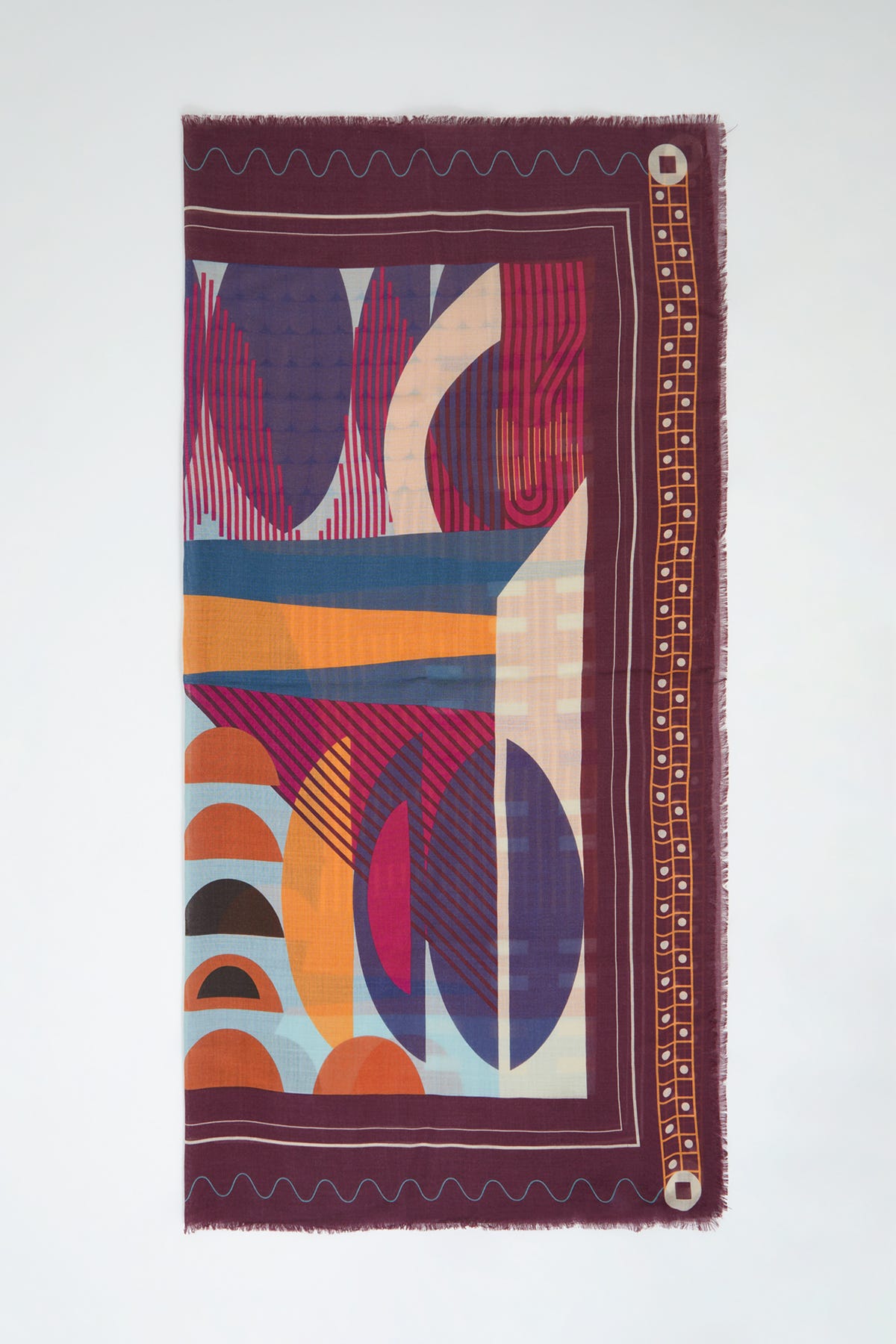 Geometrik Desenli Eşarp