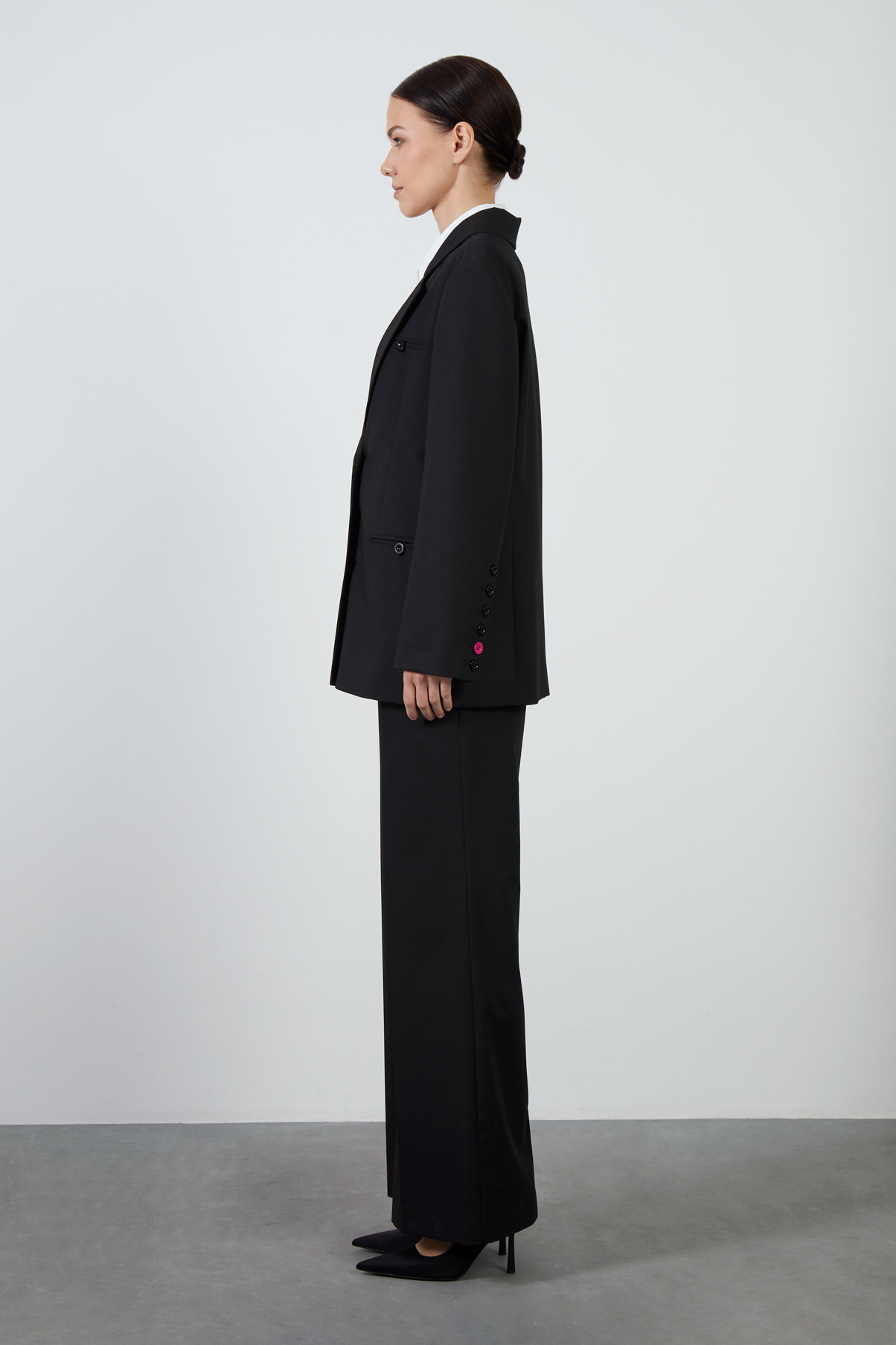 Mono Kapamalı Oversıze Ceket Takım