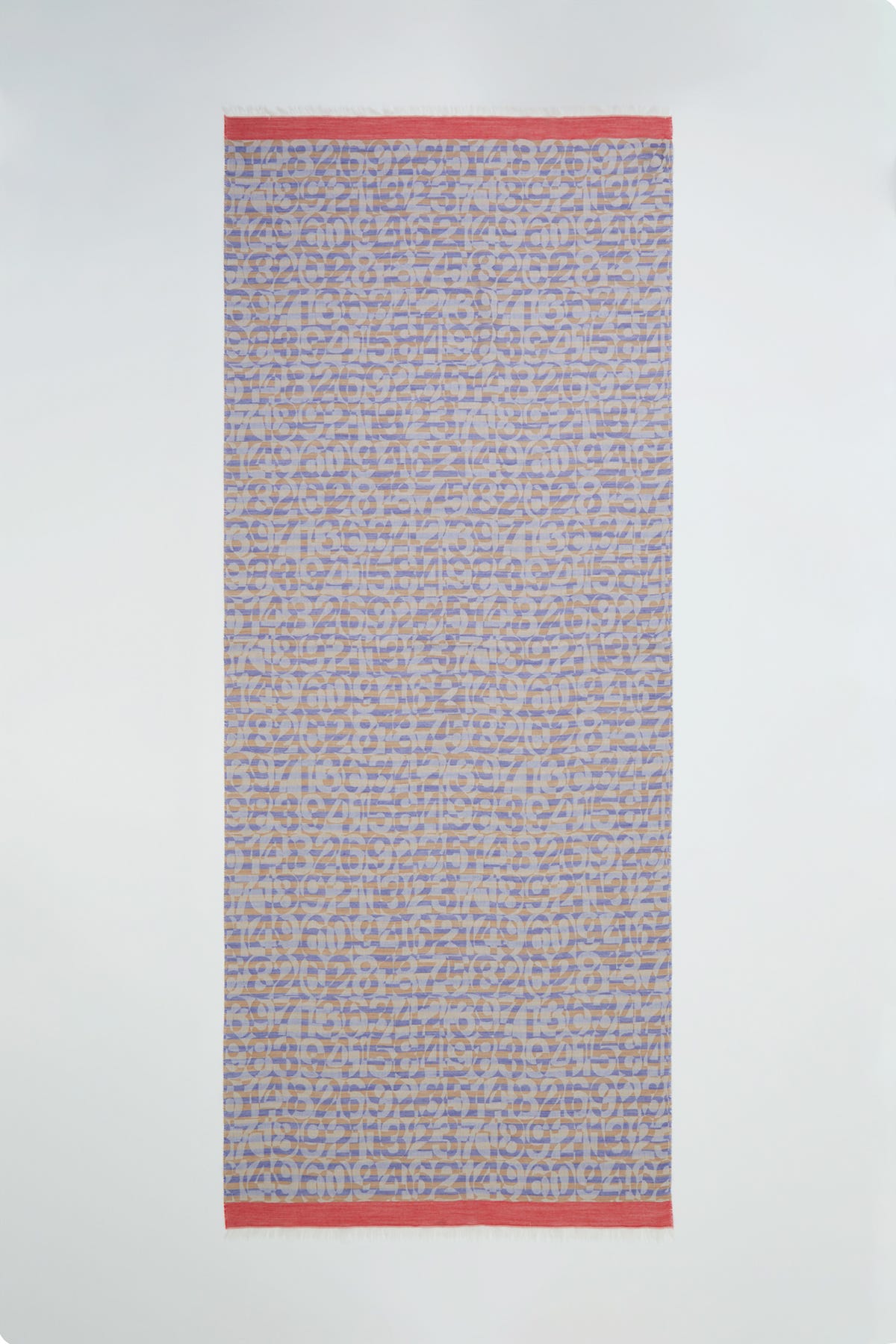 Sayı Detaylı Çizgili Şal