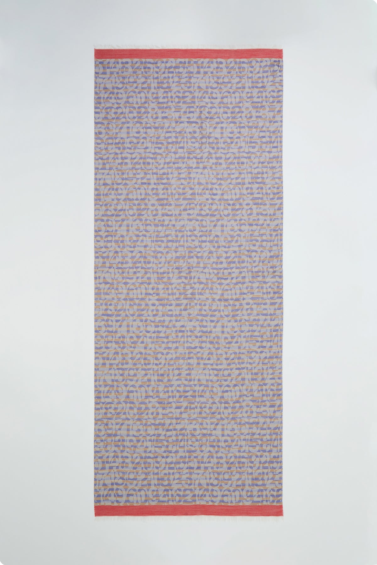 Sayı Detaylı Çizgili Şal