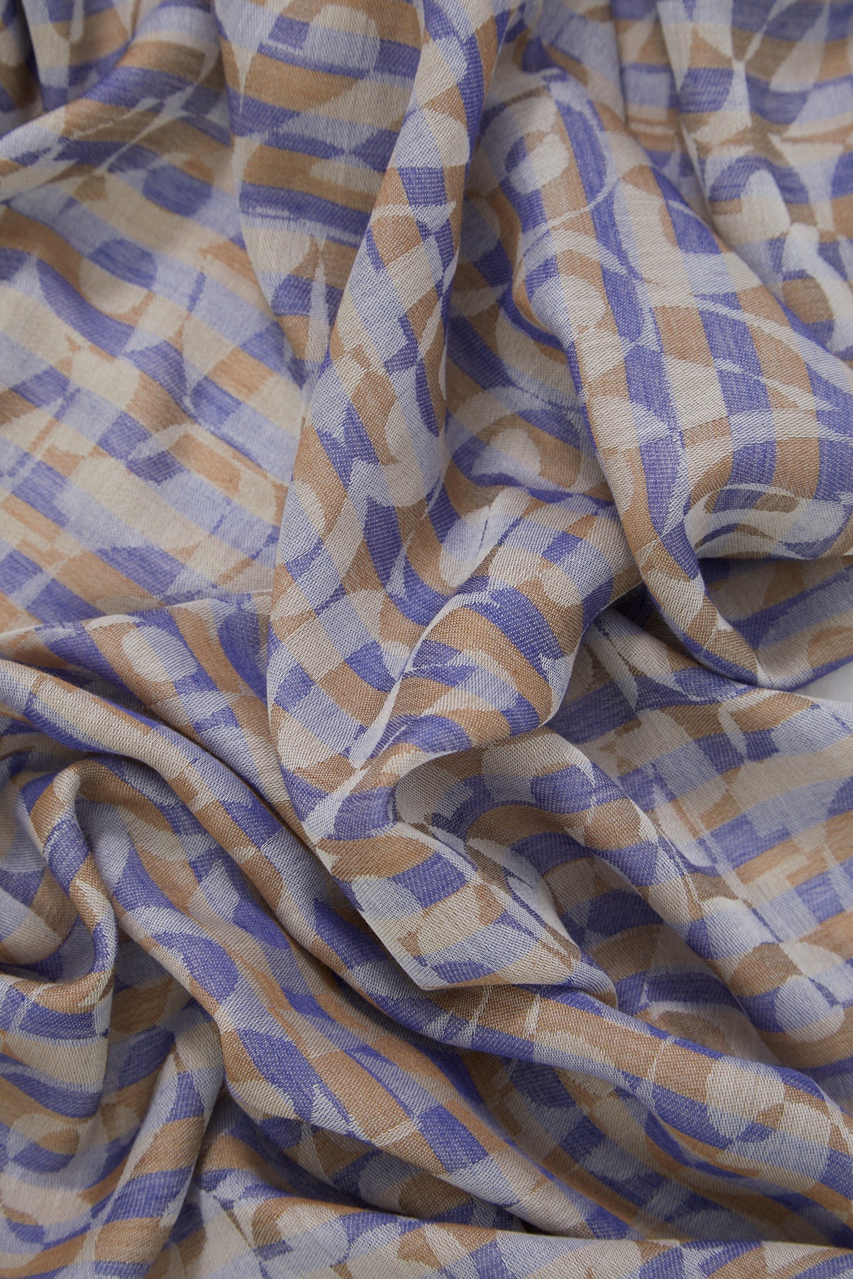 Sayı Detaylı Çizgili Şal