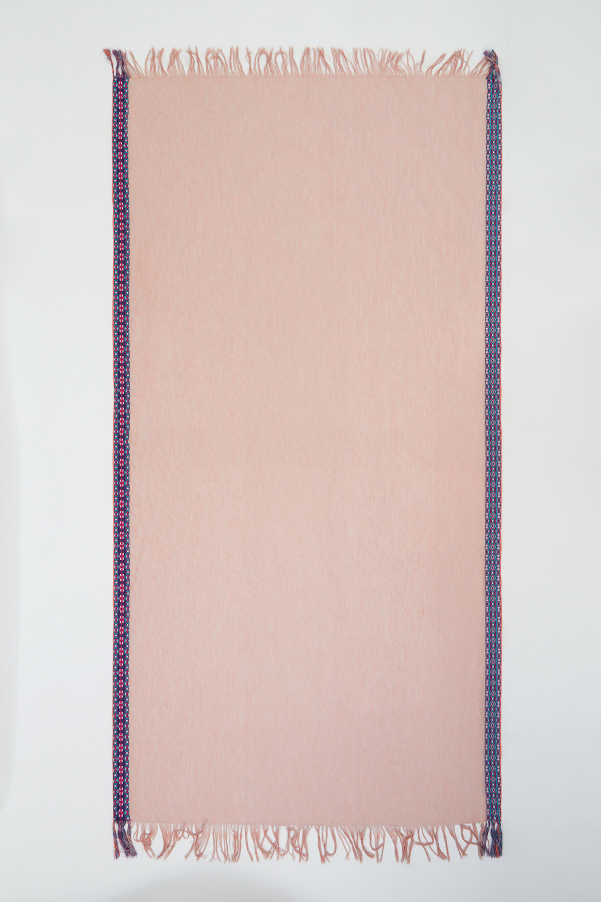 Kenarı Şerit Desenli Şal