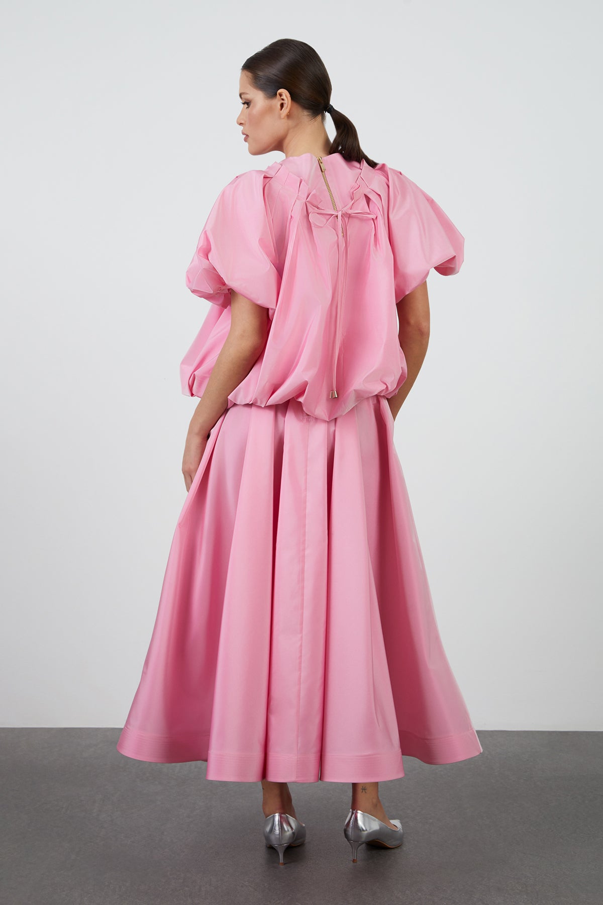 Büzgü Detaylı Balon Kol Bluz