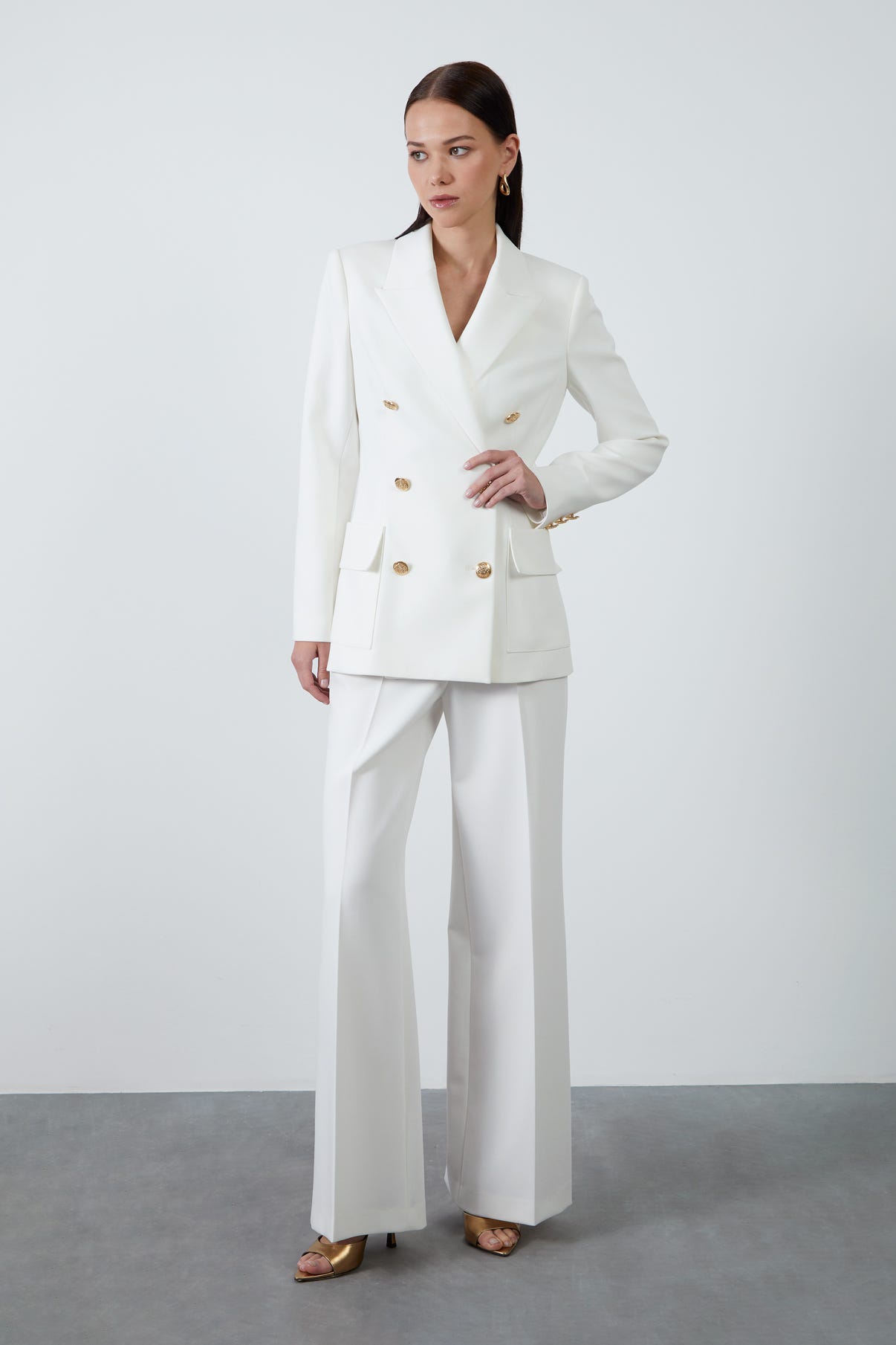 Düğme Detaylı Ceket