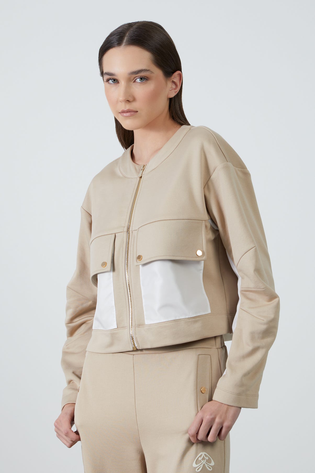 Çıtçıt Detaylı Geniş Cepli Ceket