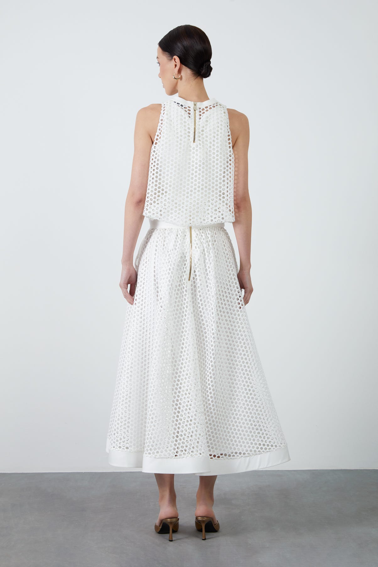 İçi Astarlı Fileli Etek