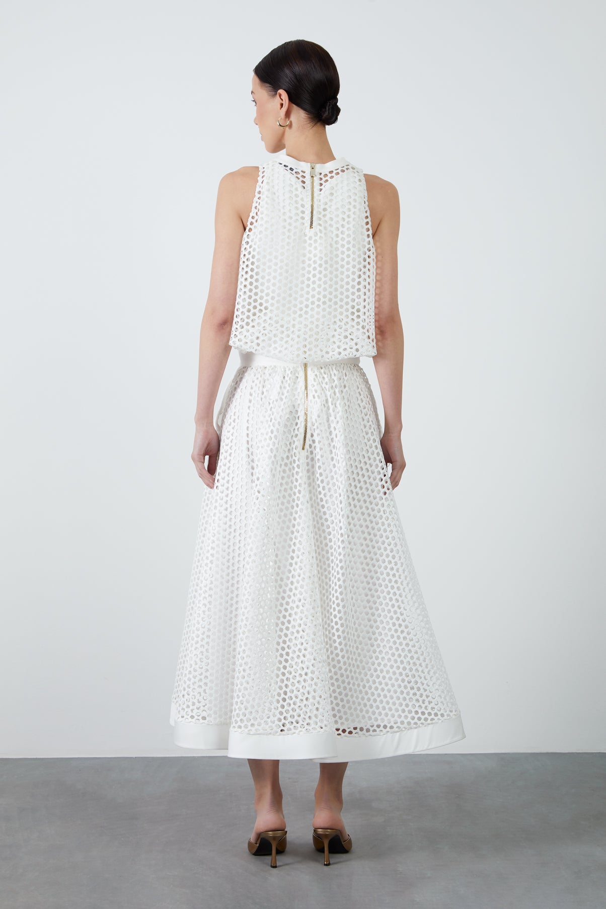 İçi Astarlı Fileli Etek