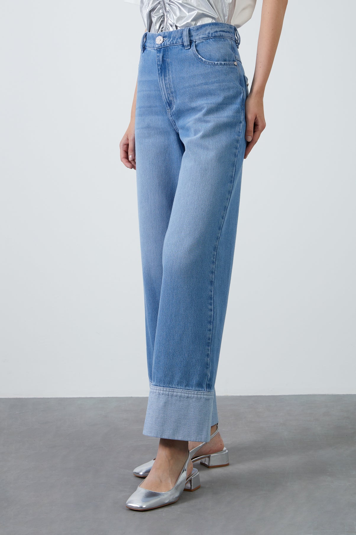 Duble Paçalı Jean Pantolon