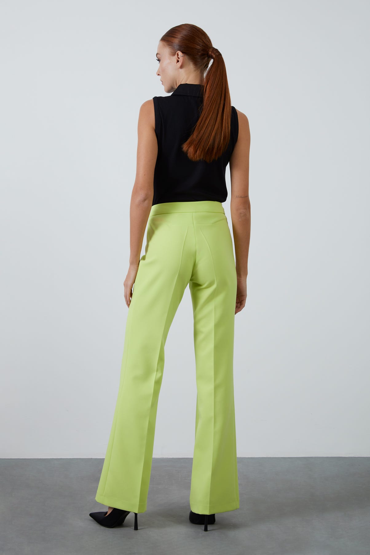 İspanyol Paça Yüksek Bel Pantolon