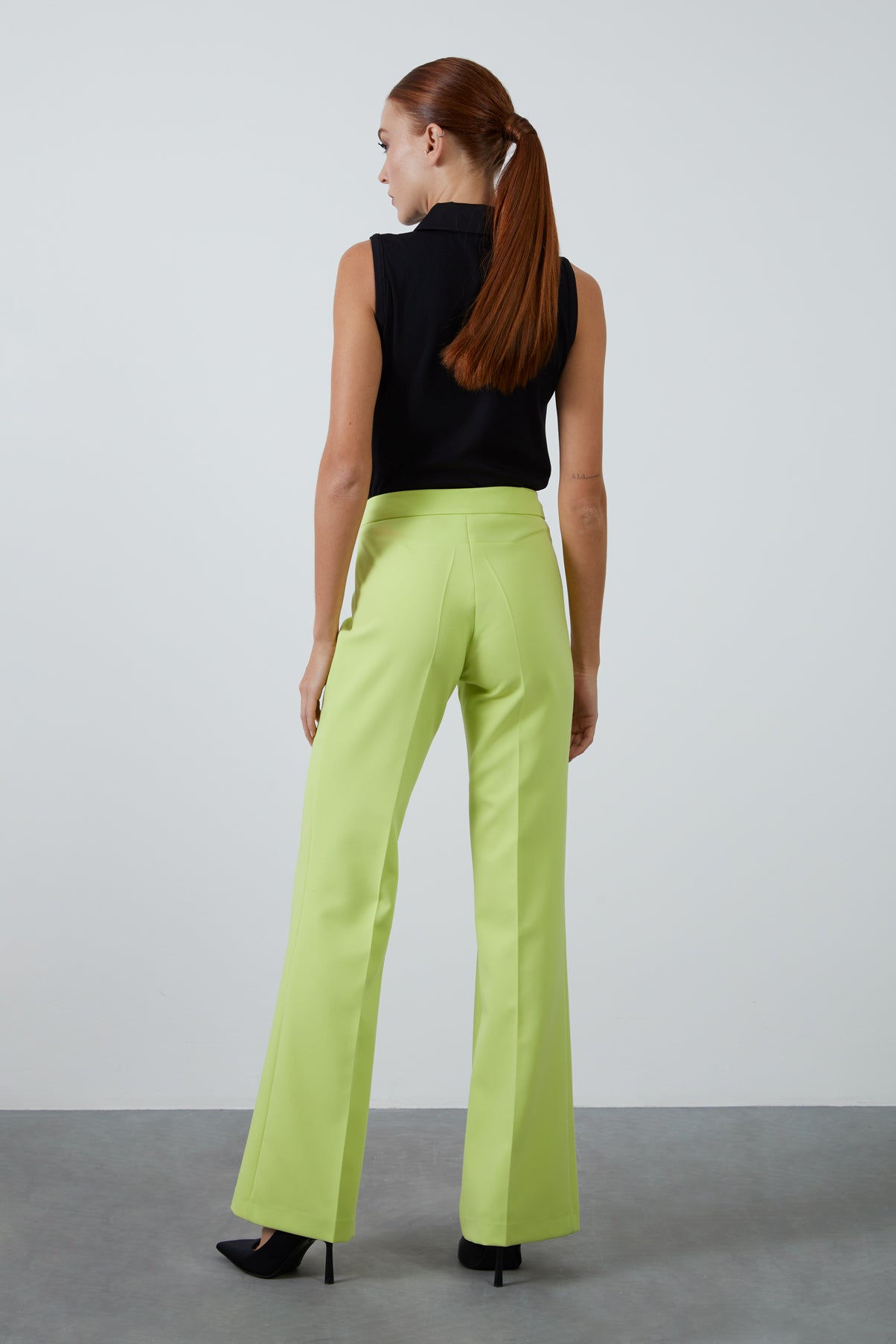 İspanyol Paça Yüksek Bel Pantolon