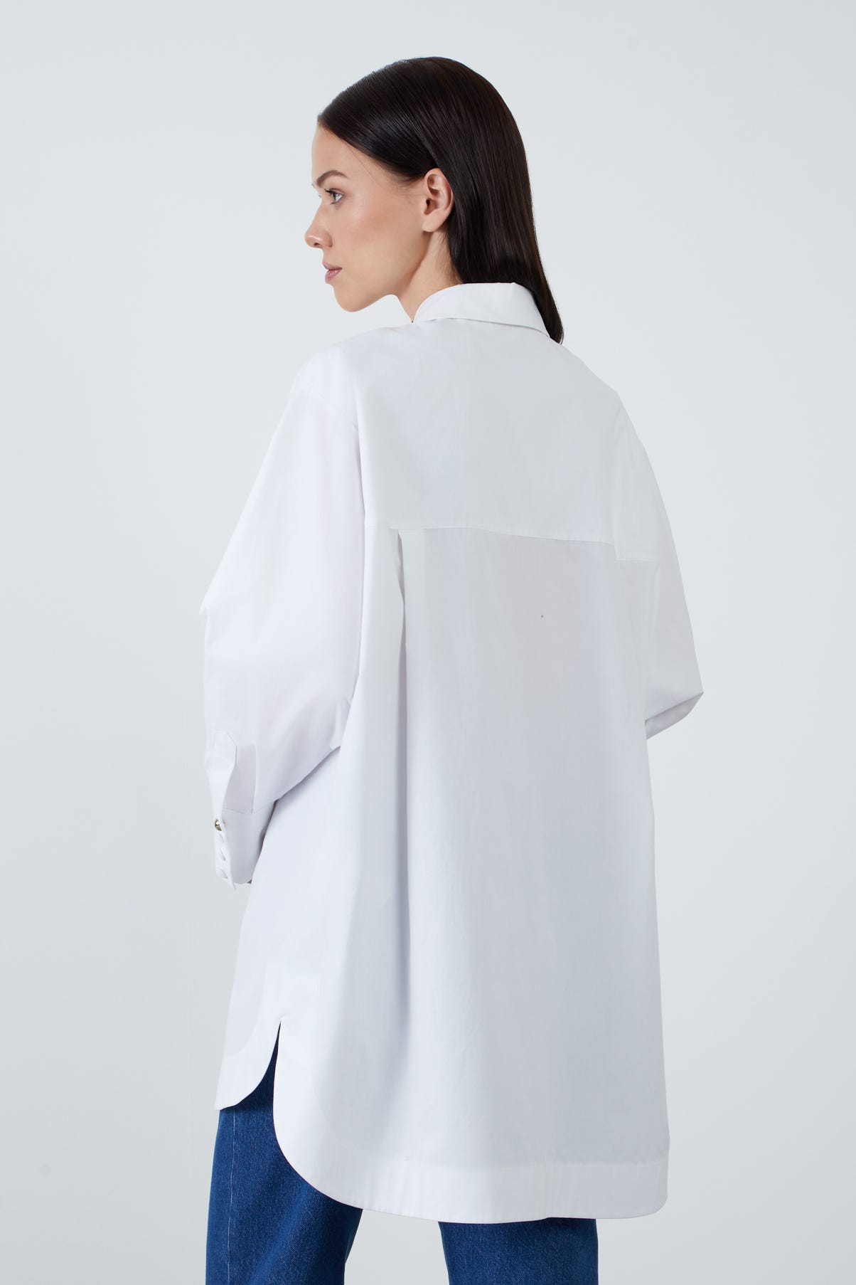 Cebi Nakış Detaylı Poplin Gömlek