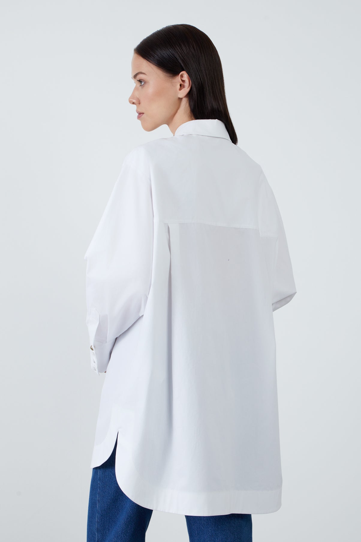 Cebi Nakış Detaylı Poplin Gömlek