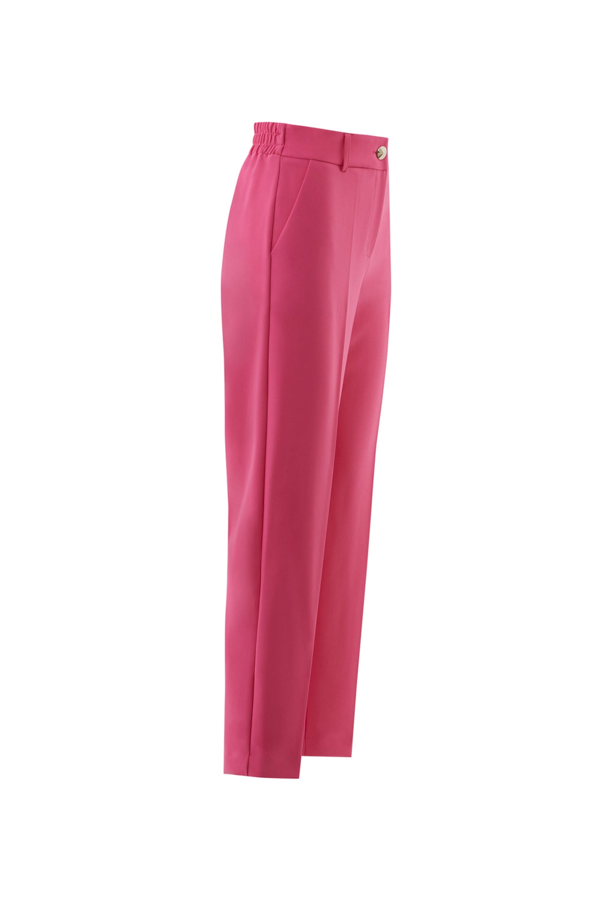 Arka Bel Lastikli Önü Metal Düğmeli  Havuç Pantolon