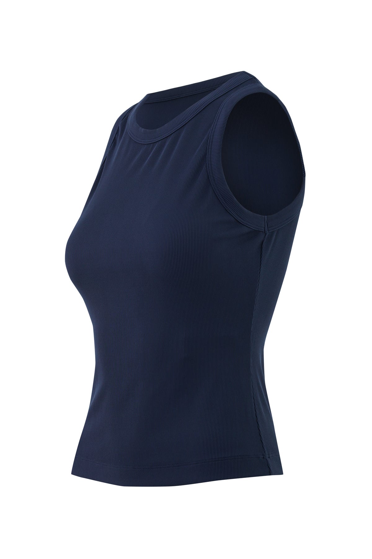 Arkası Etiket Detaylı Halter Yaka Bluz