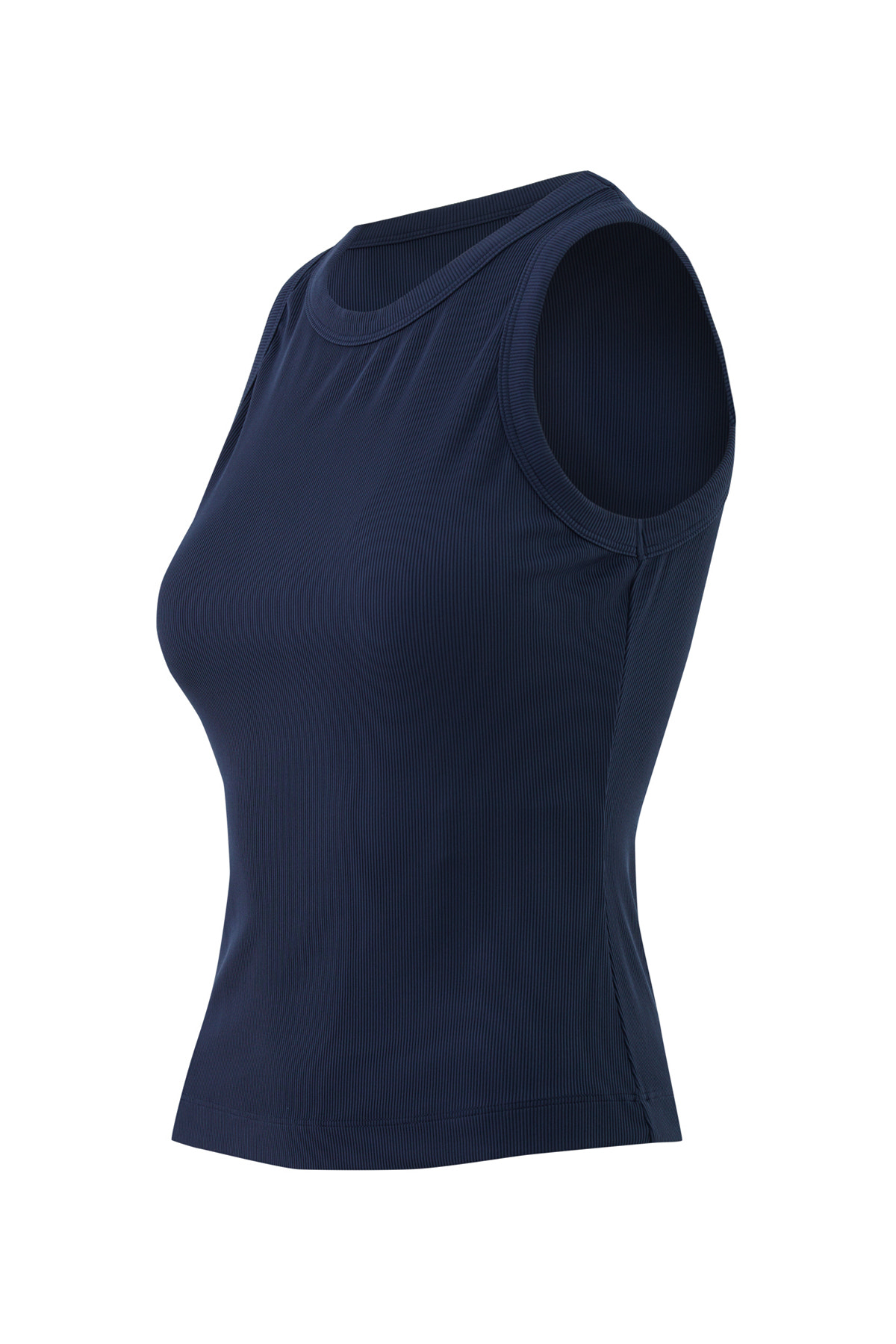 Arkası Etiket Detaylı Halter Yaka Bluz