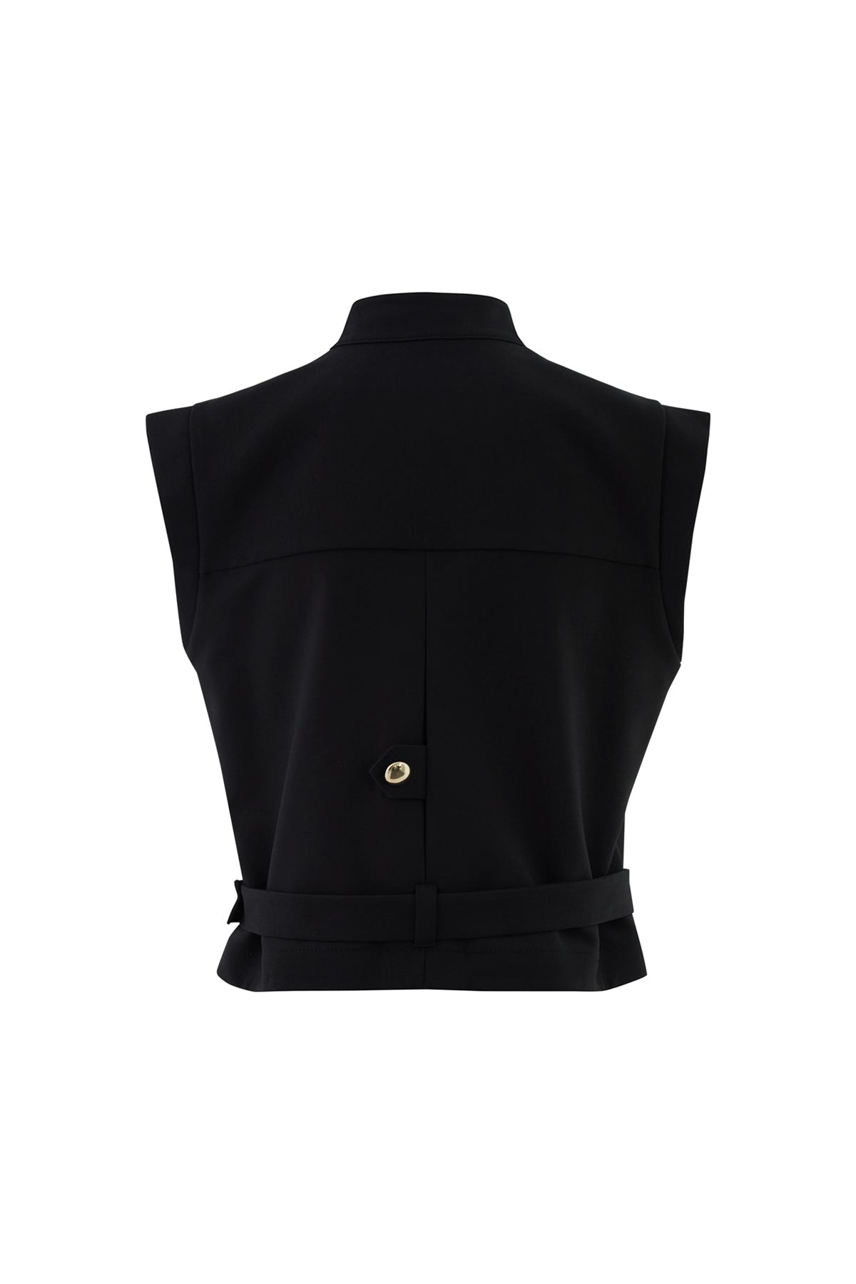 Düğmeli Etekucu Kemerli Yelek