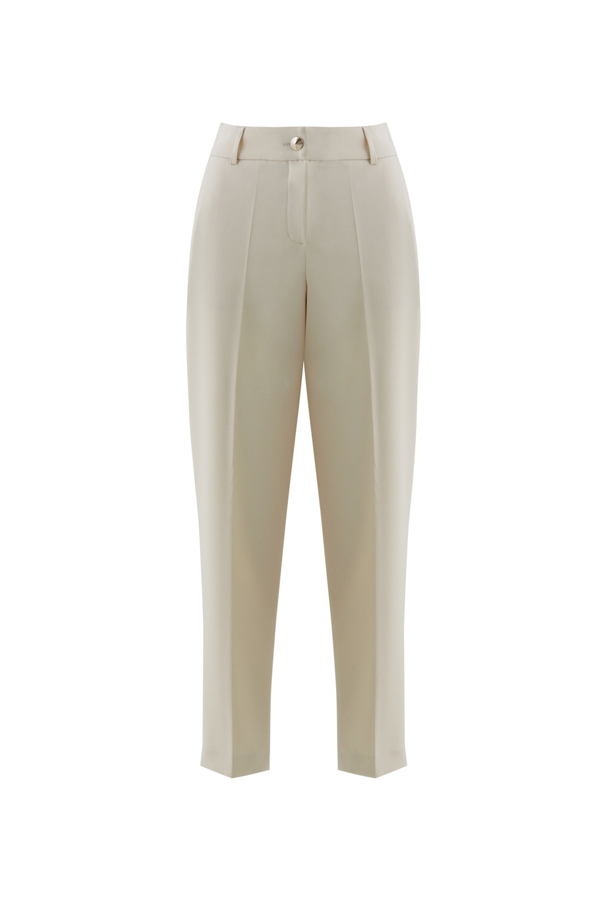 Arka Bel Lastikli Önü Metal Düğmeli  Havuç Pantolon