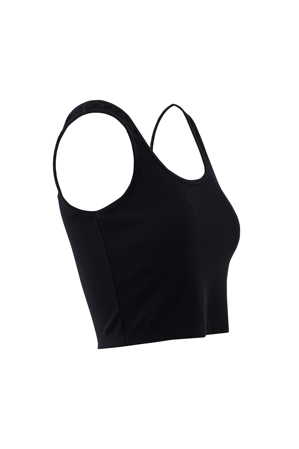 Basıc Askılı V Yaka Mercan Crop Top