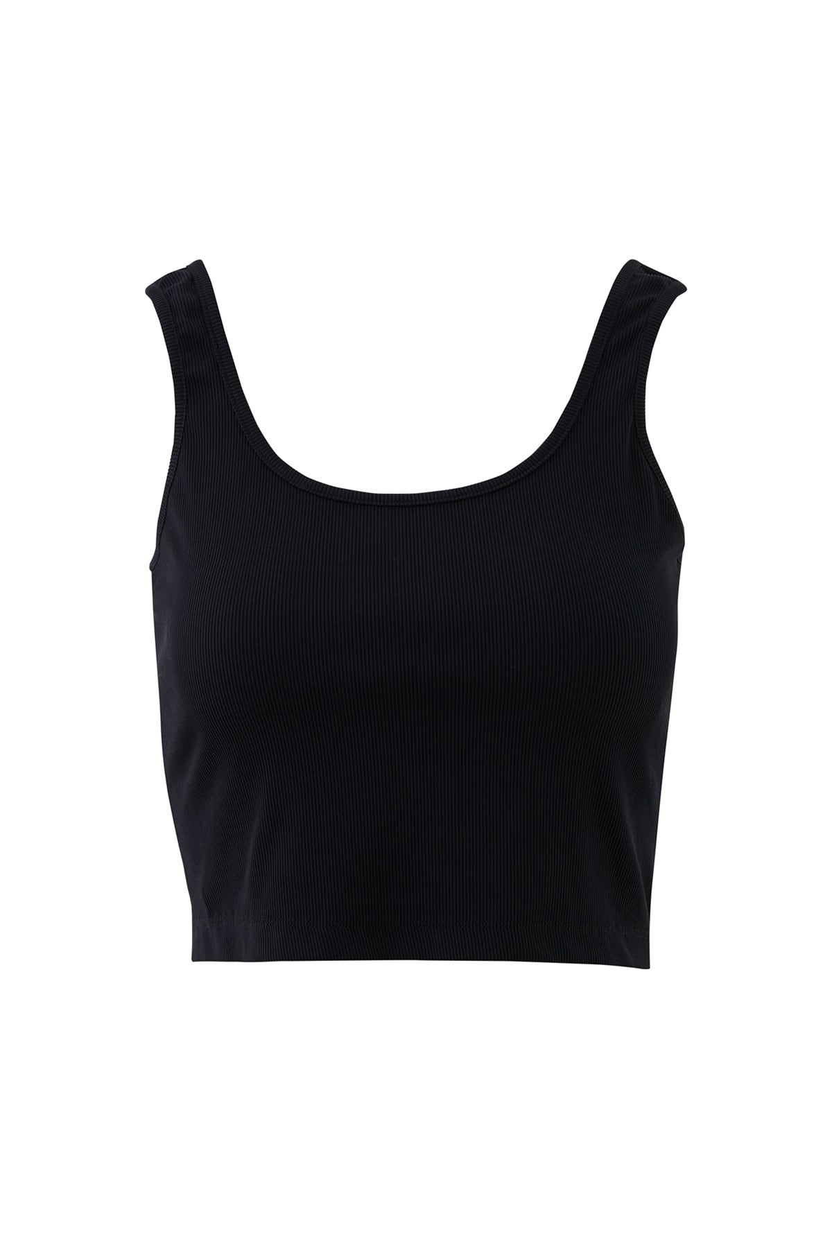 Basıc Askılı V Yaka Mercan Crop Top