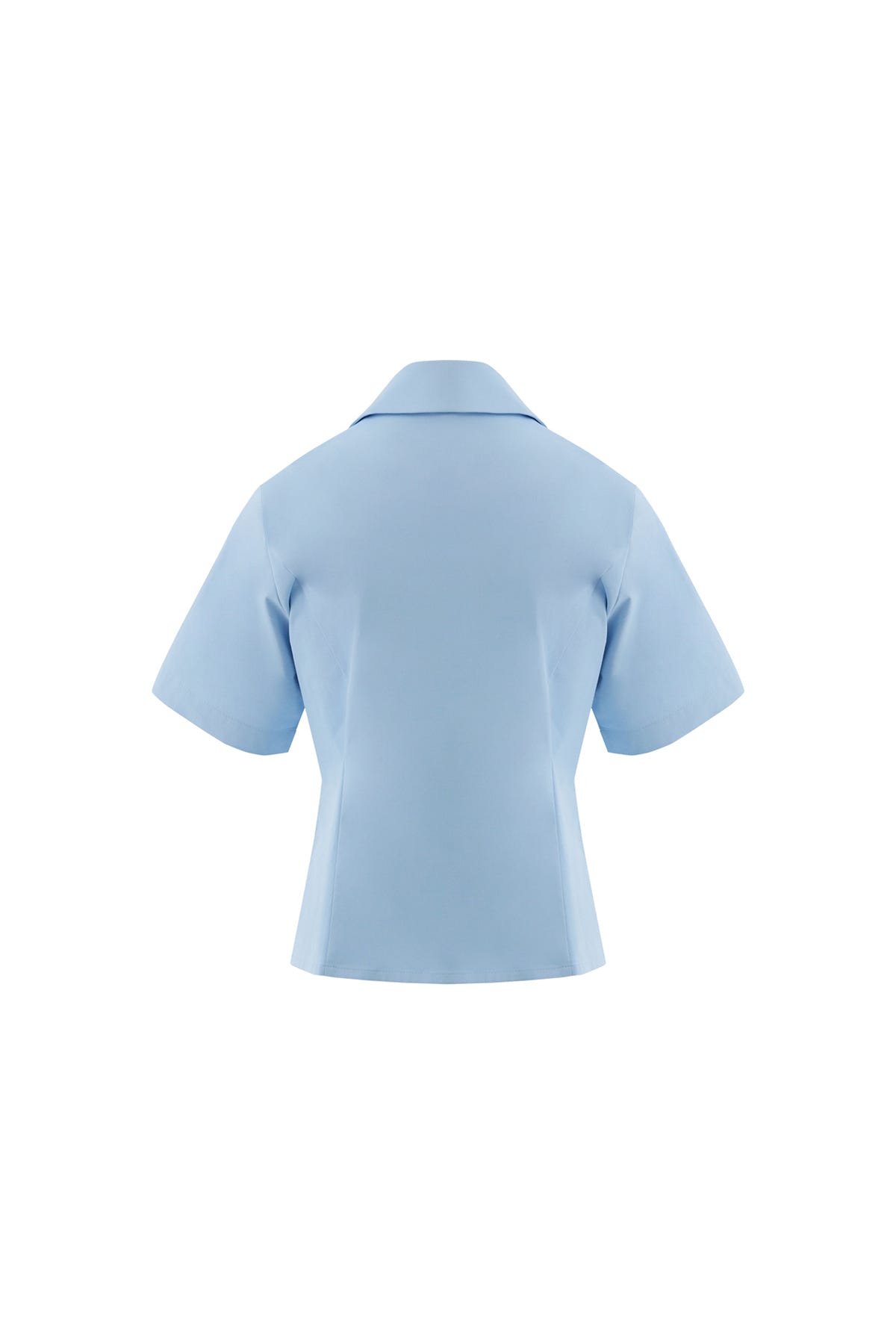 Kruvaze Kapamalı Kısa Kollu Bluz