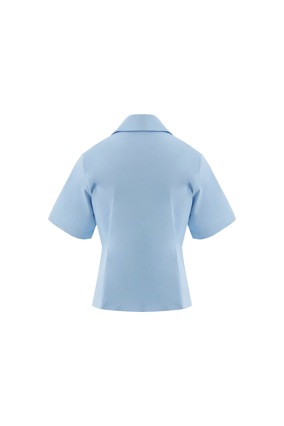 Kruvaze Kapamalı Kısa Kollu Bluz