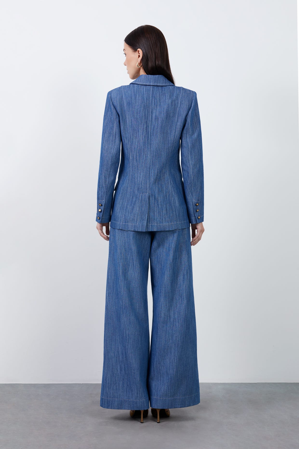 Manşet Detaylı Denim Ceket