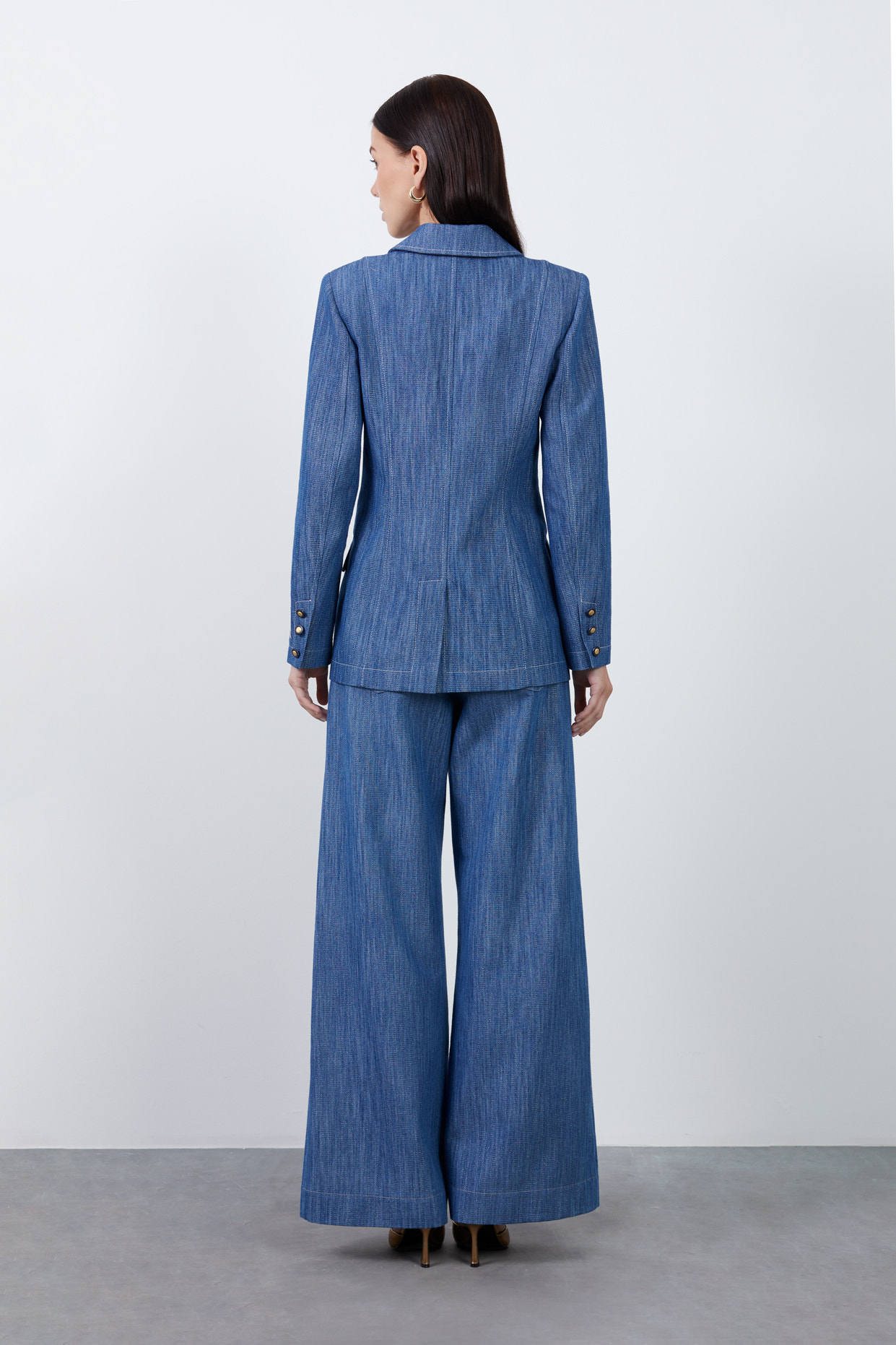 Manşet Detaylı Denim Ceket