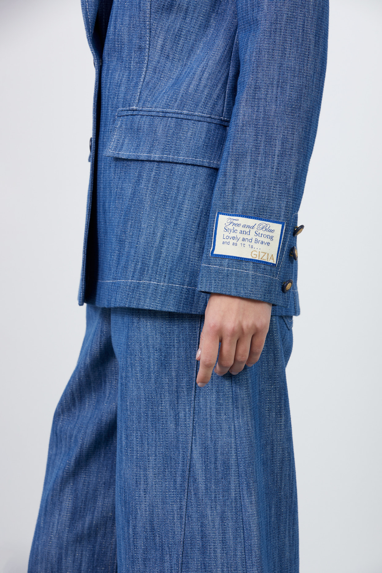 Manşet Detaylı Denim Ceket