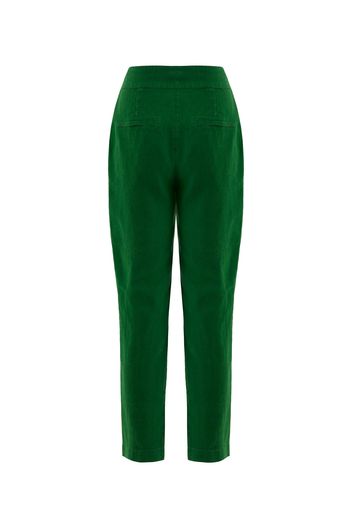 Cepli Keten Koyu Pantolon