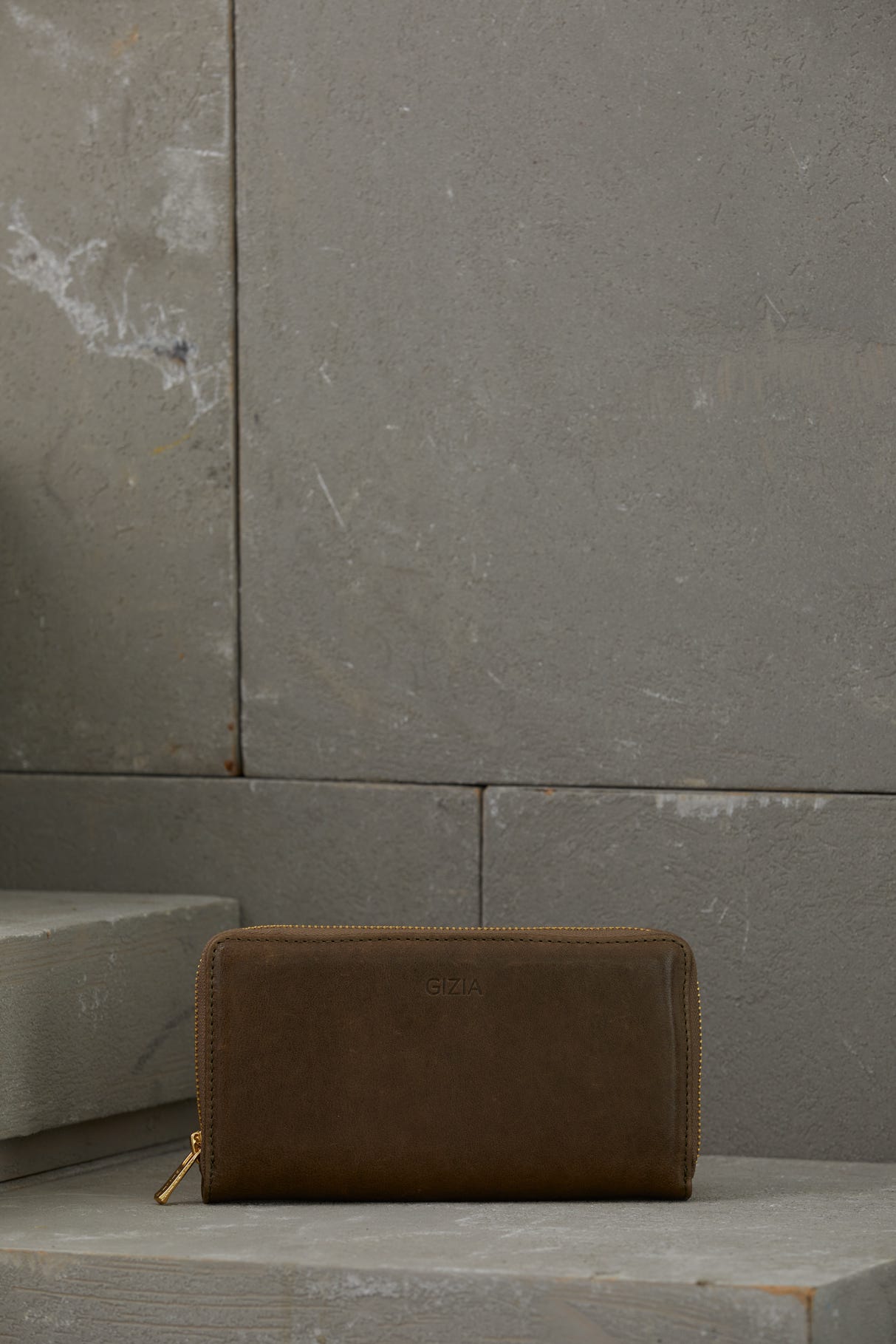 Fermuarlı Deri Cüzdan